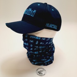 Pet & nekwarmer setje - Polini "blue line"